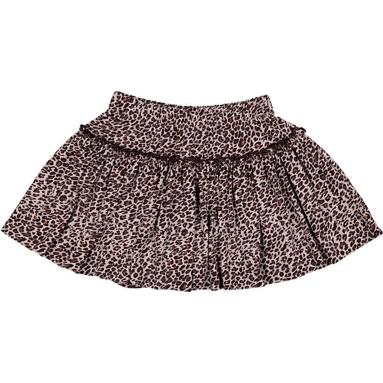 MarMar Copenhagen Airy Purple Leopard Lengthened Skirt