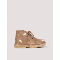 Petit Nord Latte Uniqua Flower Scallop Boot