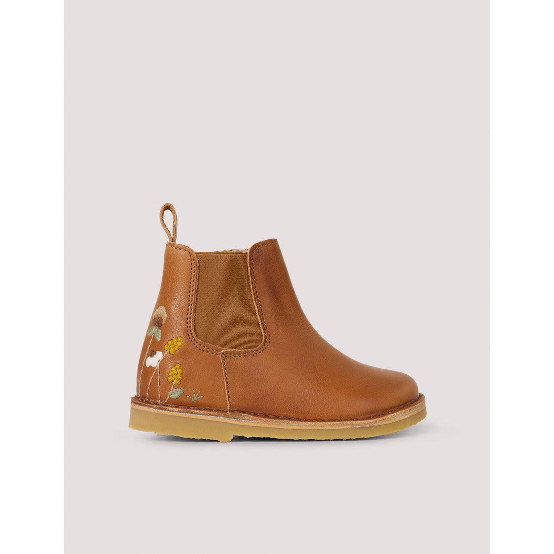 Petit Nord Cognac Wildflower Ankle Boot