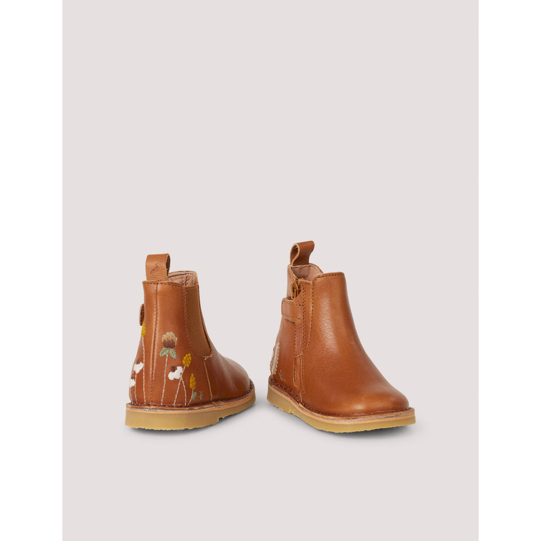 Petit Nord Cognac Wildflower Ankle Boot