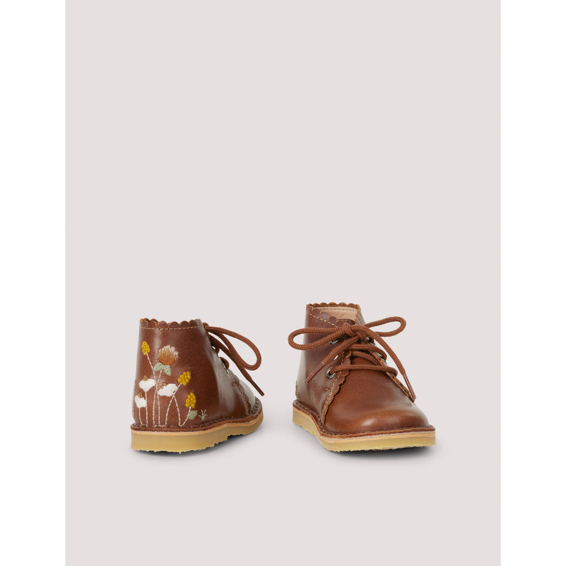 Petit Nord Hazelnut Wildflower Scallop Boot
