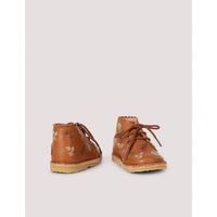 Petit Nord Cognac Autumn Leaves Scallop Boot
