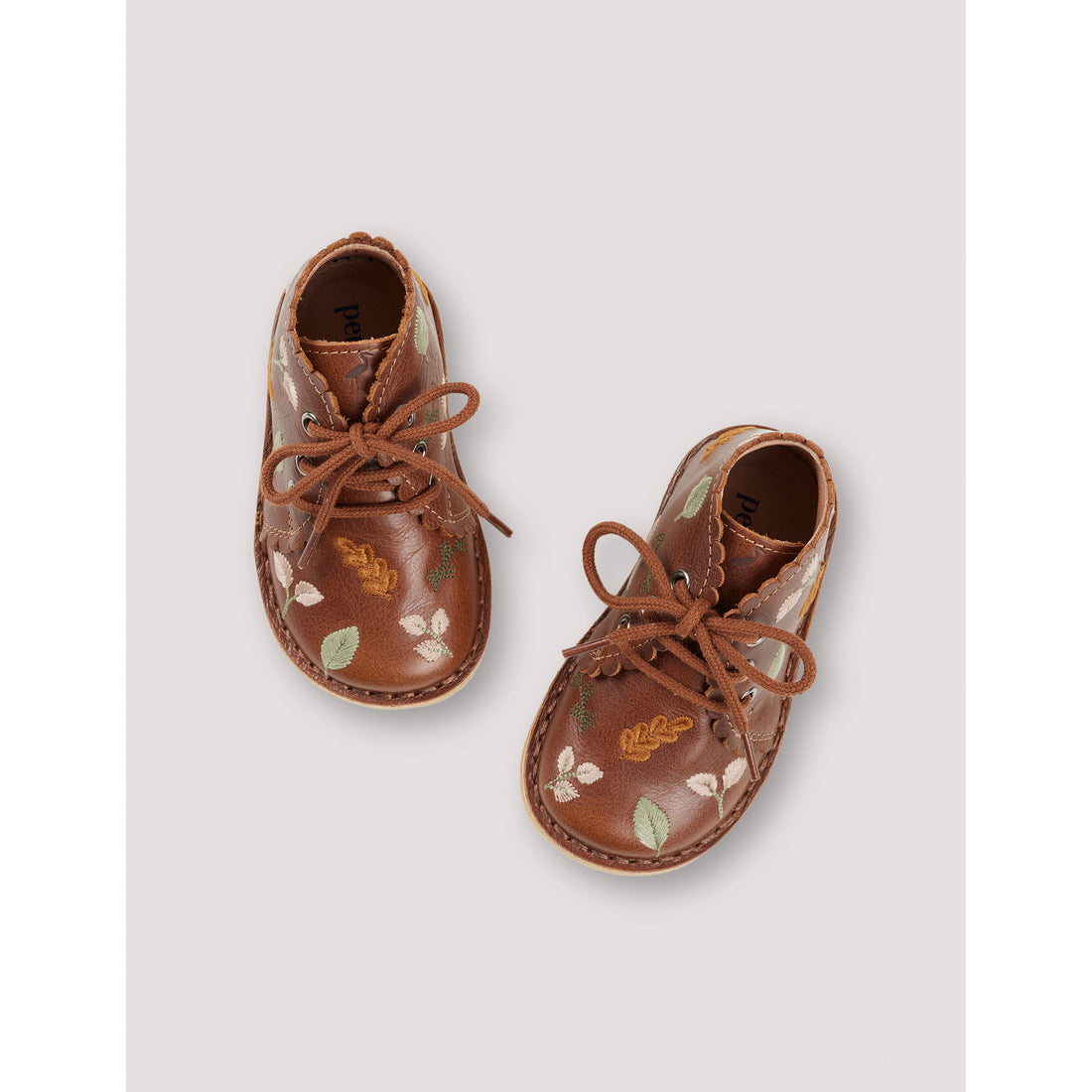 Petit Nord Hazelnut Autumn Leaves Scallop Boot