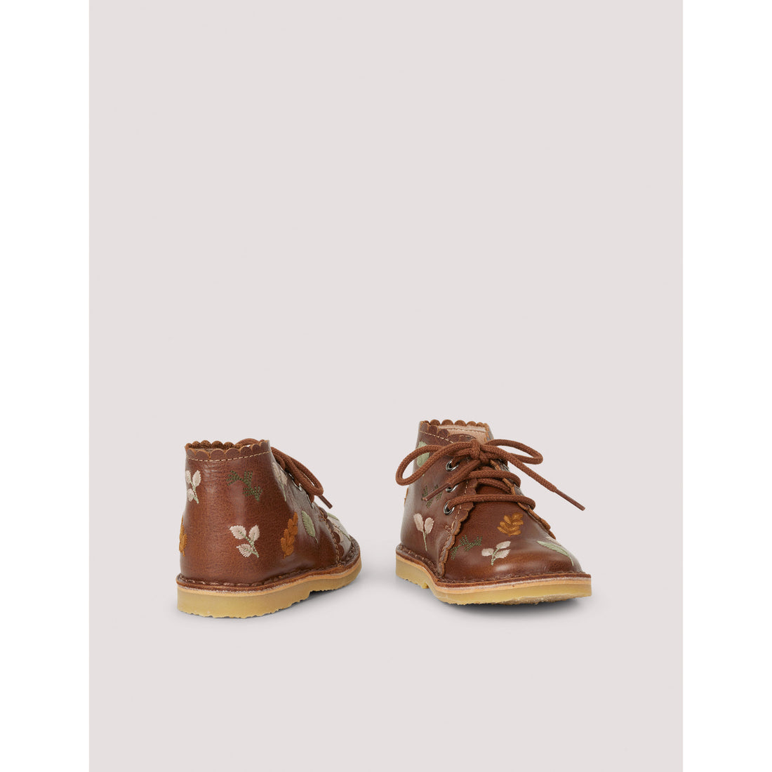 Petit Nord Hazelnut Autumn Leaves Scallop Boot