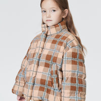 JNBY Beige Plaid Down Coat
