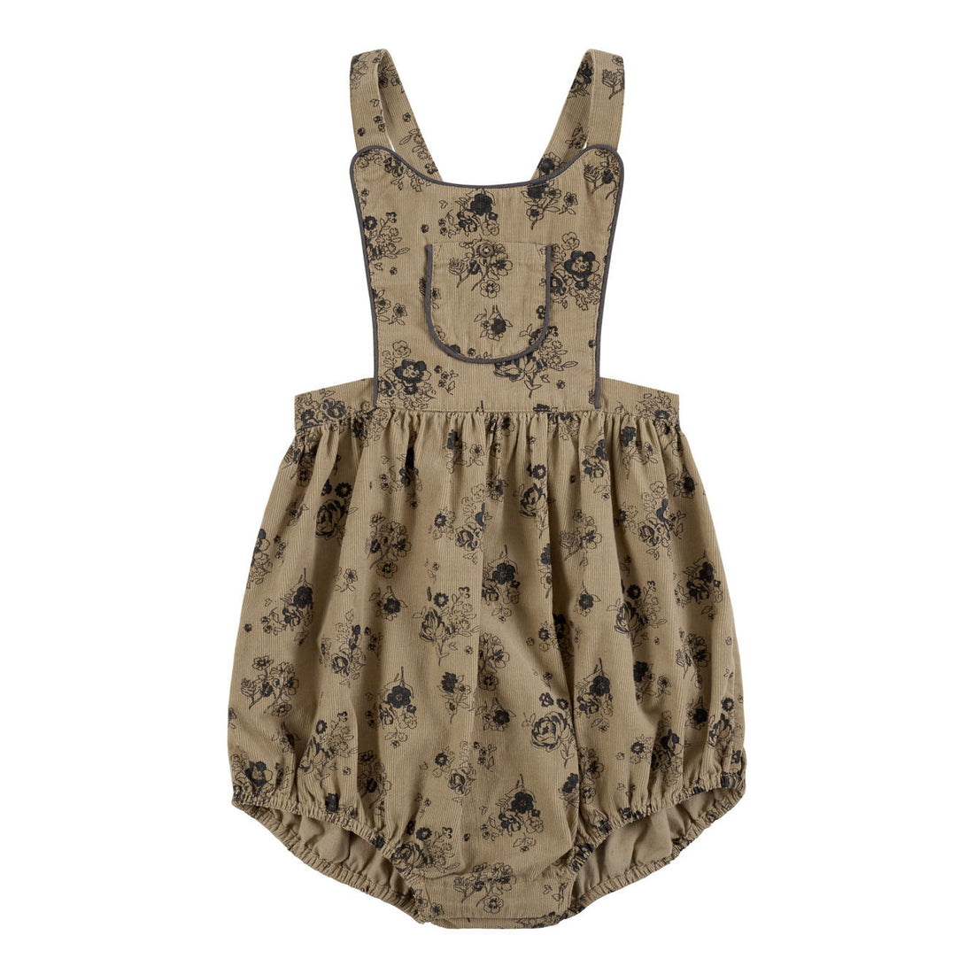 Little Cotton Clothes Floral Rose Cord Dalia Romper