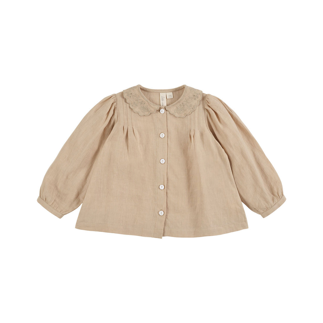 Little Cotton Clothes Nutmeg Ruby Linen Blouse