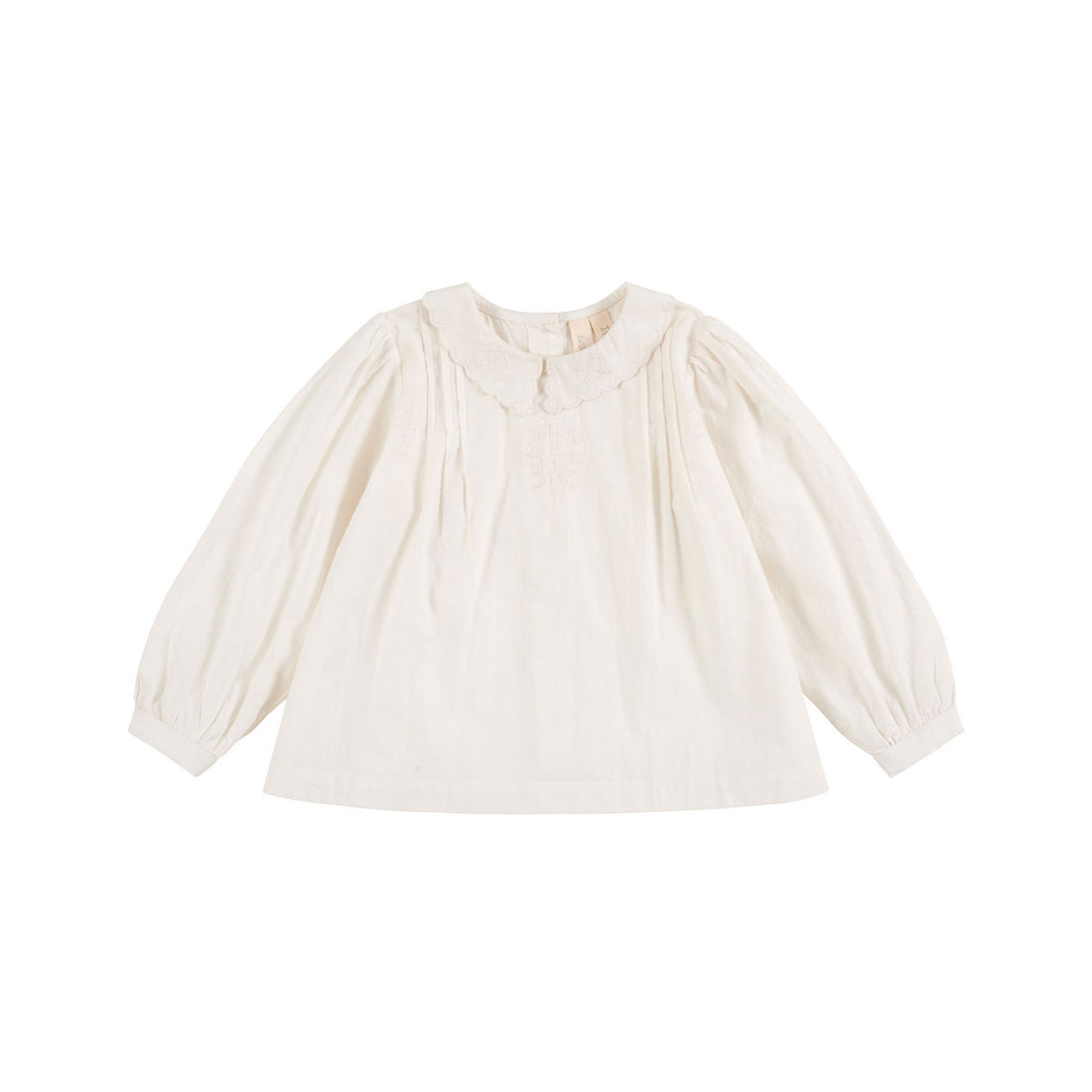 Little Cotton Clothes Off White Embroidered Wendy Blouse