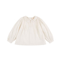 Little Cotton Clothes Off White Embroidered Wendy Blouse