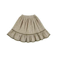 Little Cotton Clothes Laurel Hedgerow Floral Cord Prairie Skirt