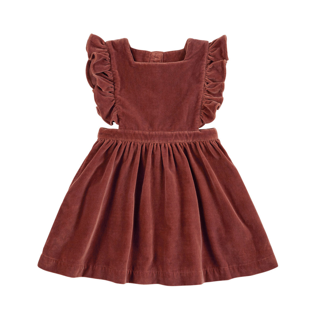 Little Cotton Clothes Copper Velvet Betty Pinafore