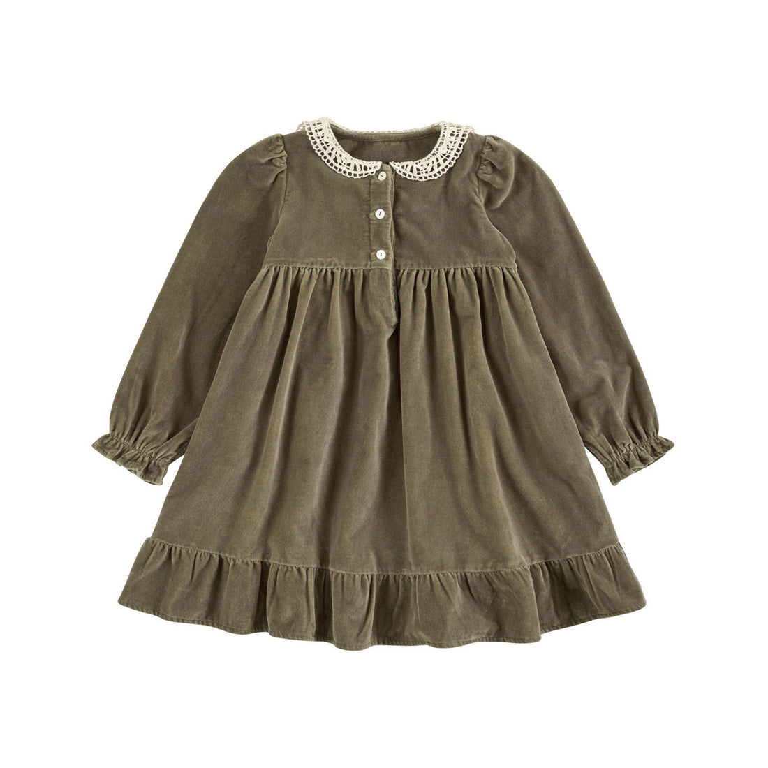 Little Cotton Clothes Artichoke Velvet Elvie Dress