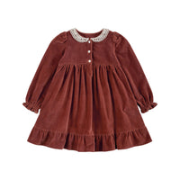 Little Cotton Clothes Copper Velvet Elvie Dress