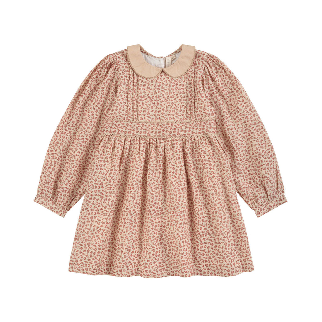 Little Cotton Clothes Copper Porcelain Floral Linen Isadora Dress