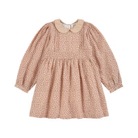 Little Cotton Clothes Copper Porcelain Floral Linen Isadora Dress