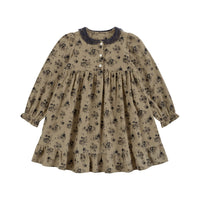 Little Cotton Clothes Floral Rose Cord Elvie Dress