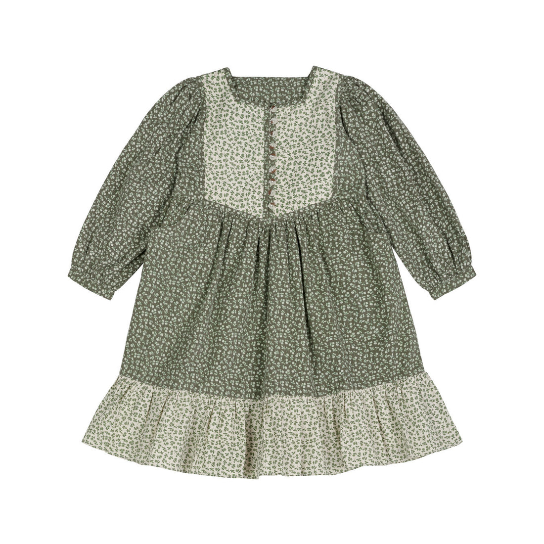 Little Cotton Clothes Laurel Porcelain Floral Heather Dress