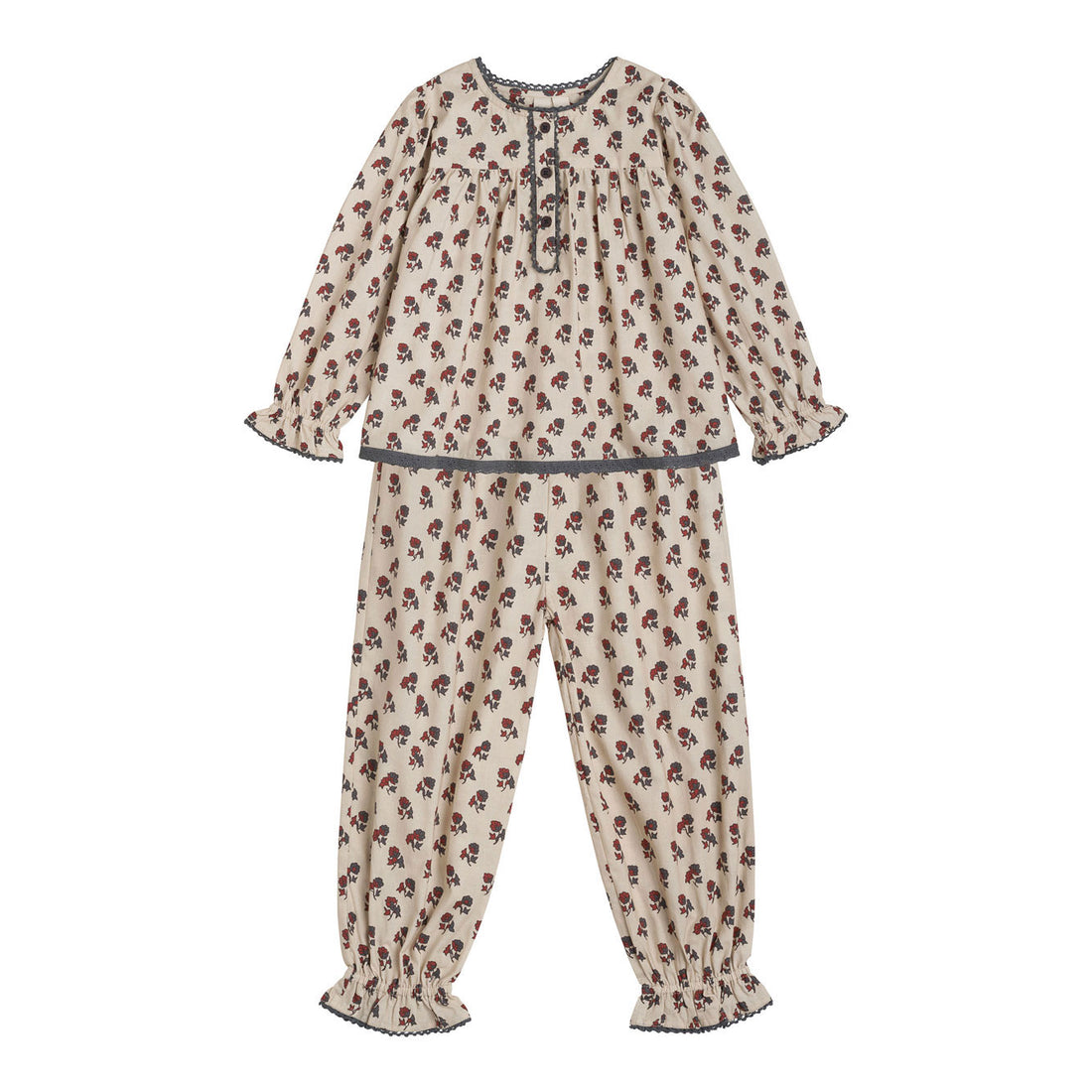 Little Cotton Clothes Pippa Pyjamas - Ruby Floral