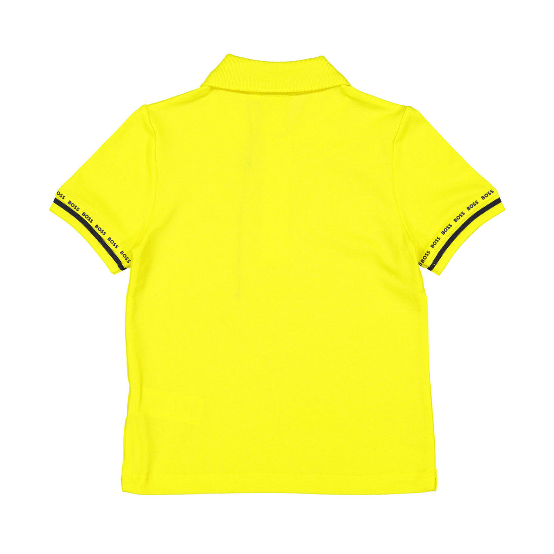 Hugo Boss Yellow Stripe On Collar Polo