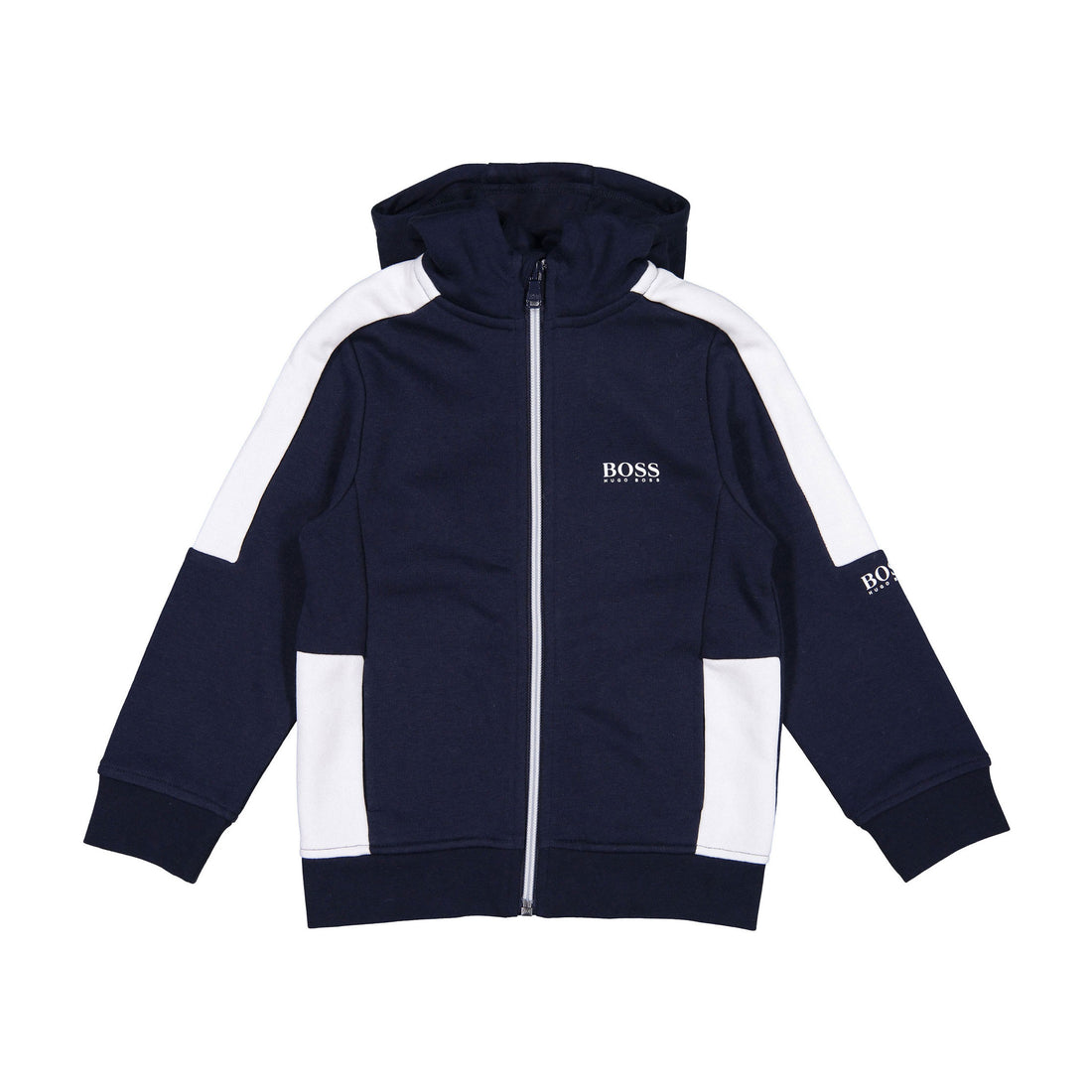 Hugo Boss Navy Zip Up Hoodie