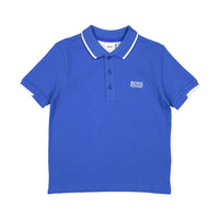 Hugo Boss Electric Blue Logo On Chest Polo