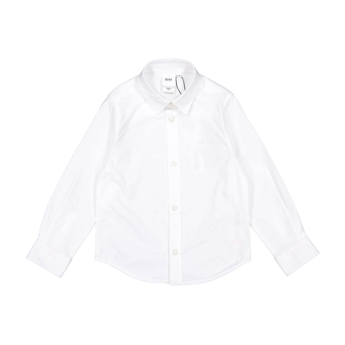 Hugo Boss White Oxford Long Sleeve Shirt