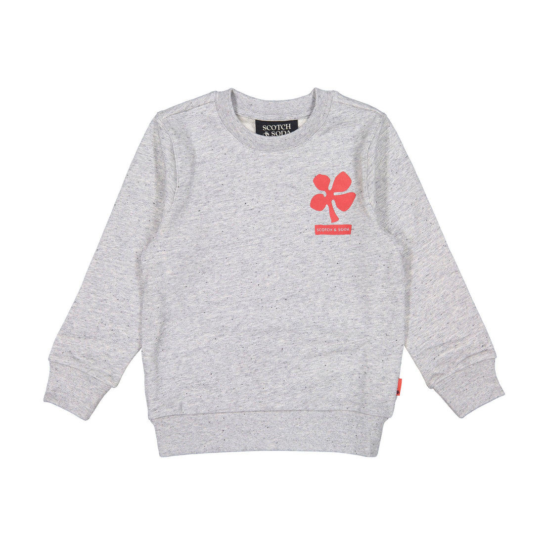 Scotch Shrunk Grey Artwork Crewneck Sweater