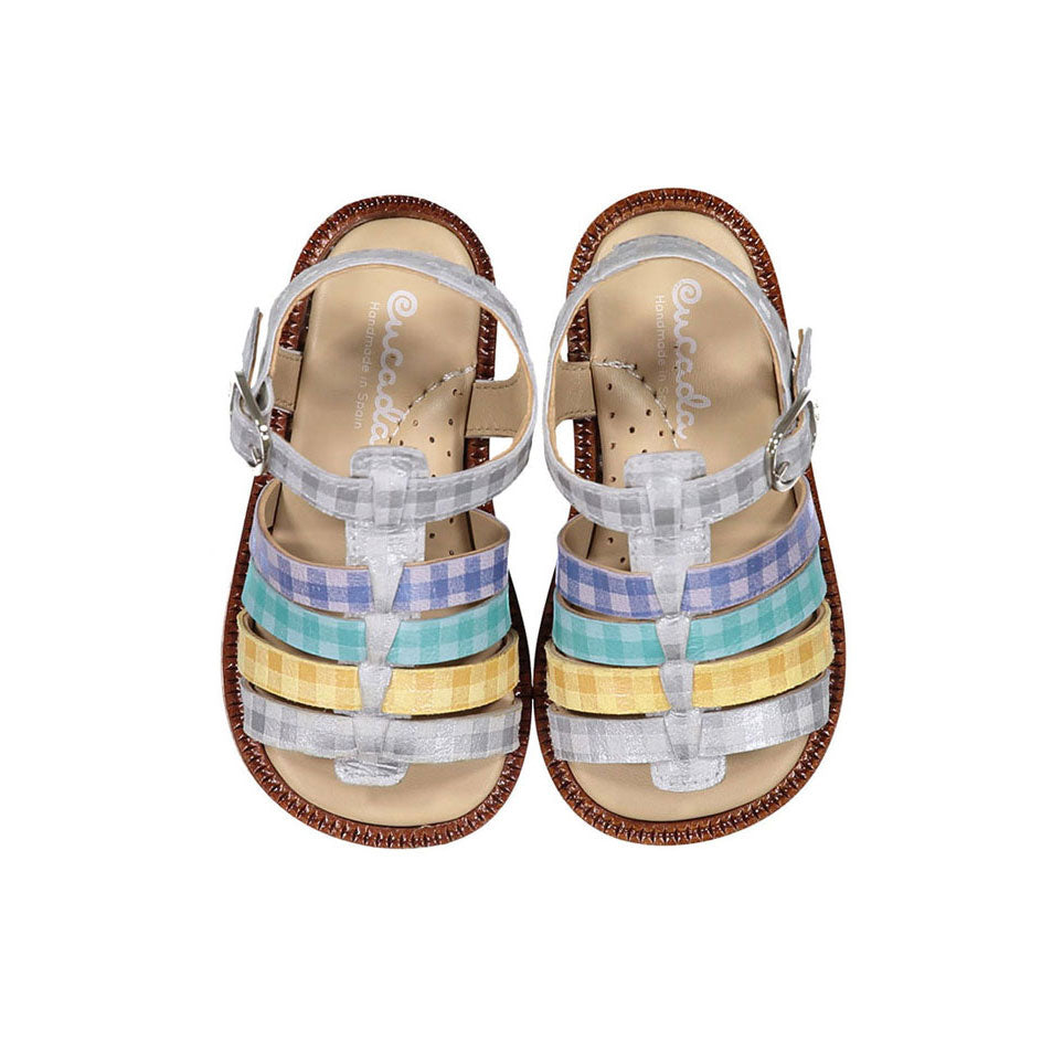 Papanatas Colorful Gingham Sandal