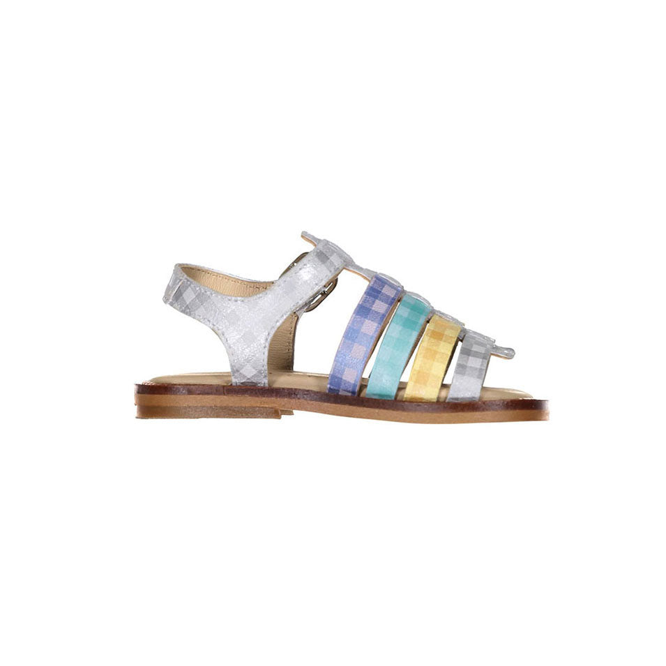 Papanatas Colorful Gingham Sandal