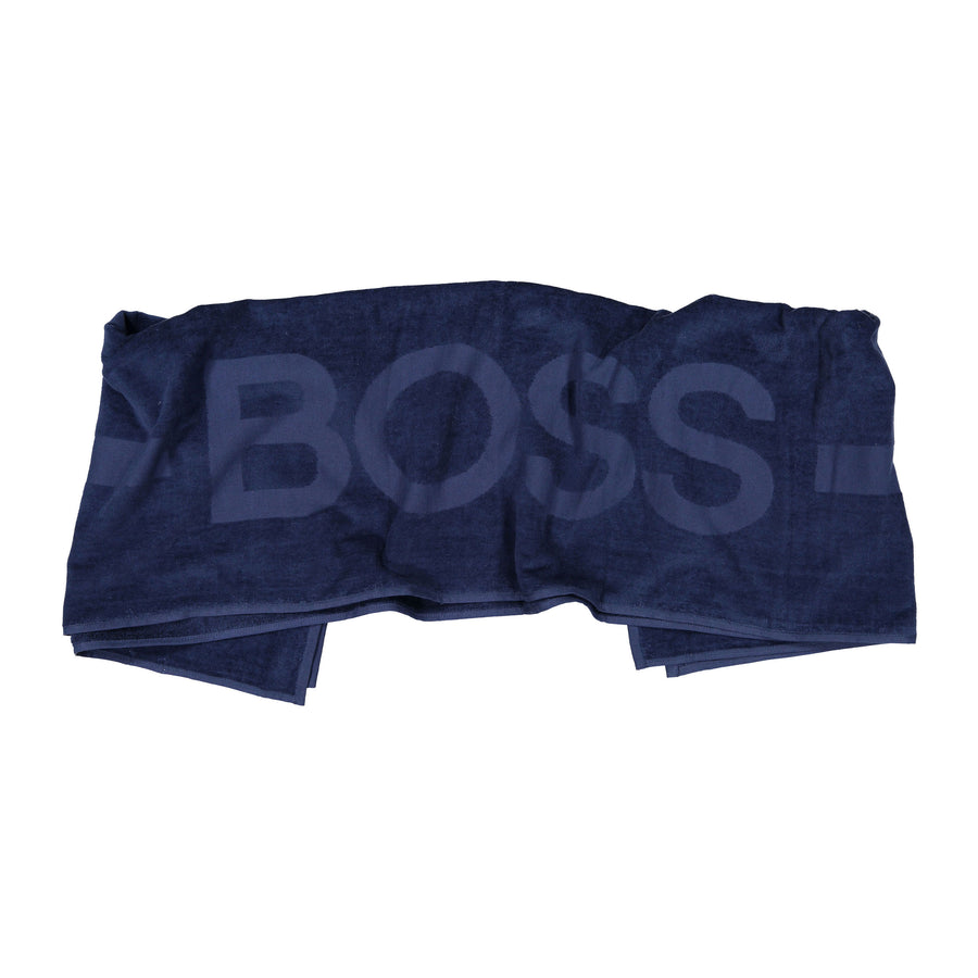 Hugo Boss Navy Logo Towel
