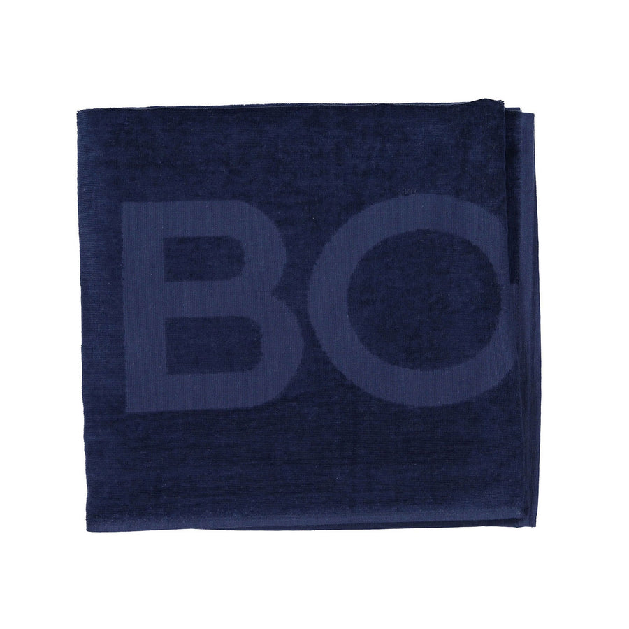Hugo Boss Navy Logo Towel