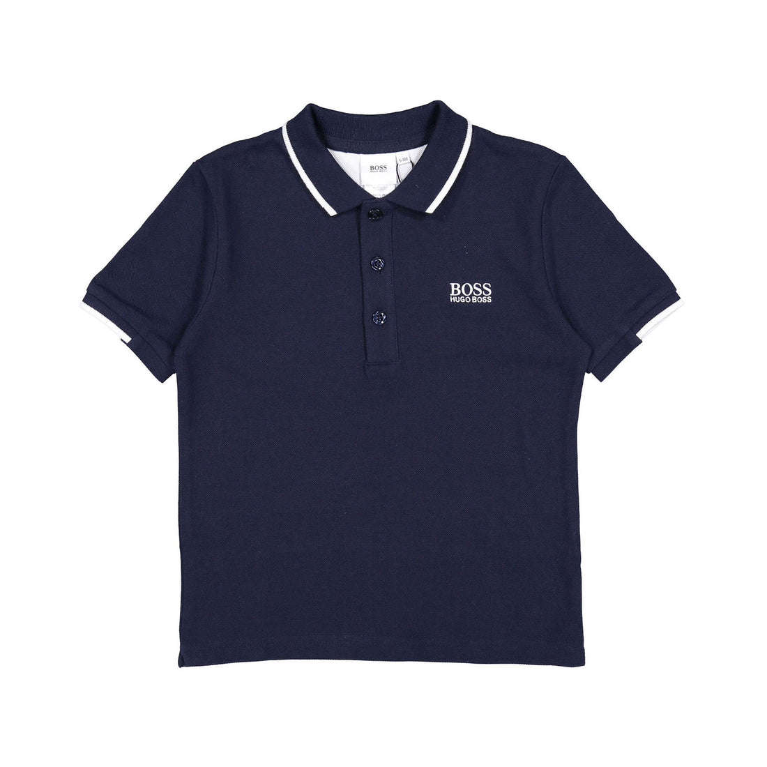 Hugo Boss Navy Logo On Chest Polo