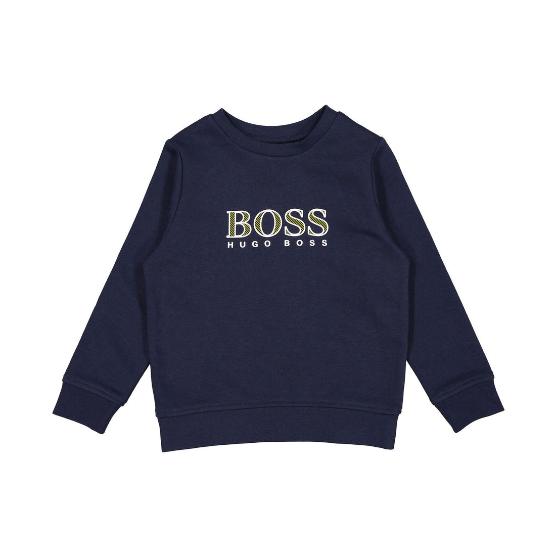 Hugo Boss Navy French Terry Printed Sweatshirt