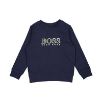 Hugo Boss Navy French Terry Printed Sweatshirt