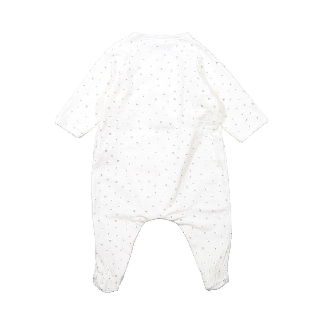 Petit Bateau Baby Side Snap Star Print Footie
