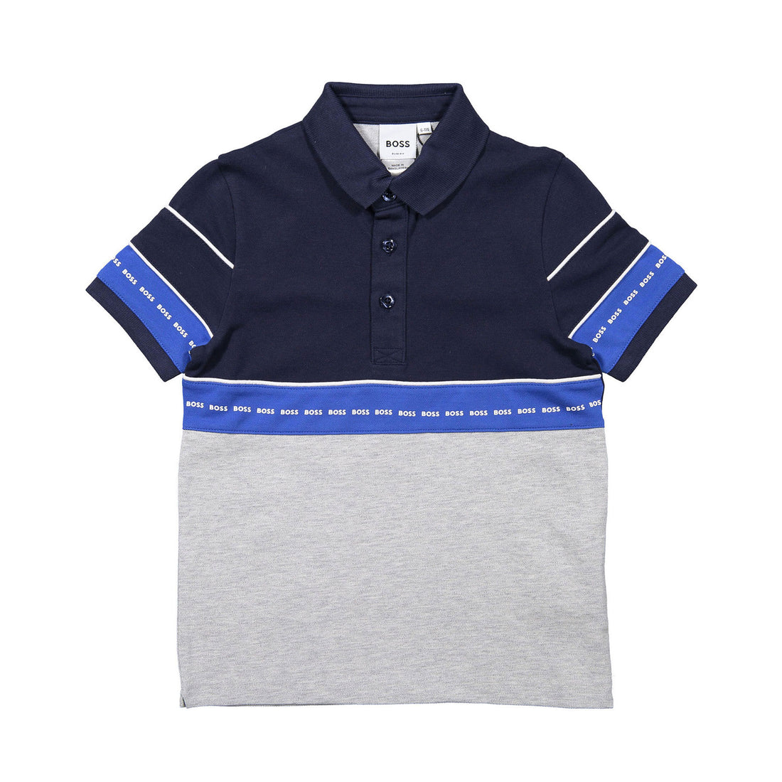 Hugo Boss Navy Colorblock Polo