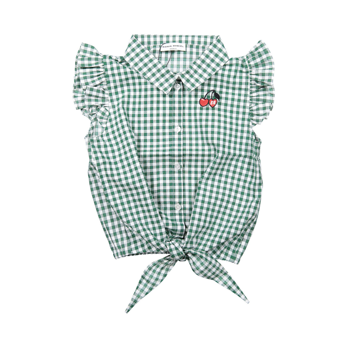 Sonia Rykiel Green Plaid Maxe Shirt