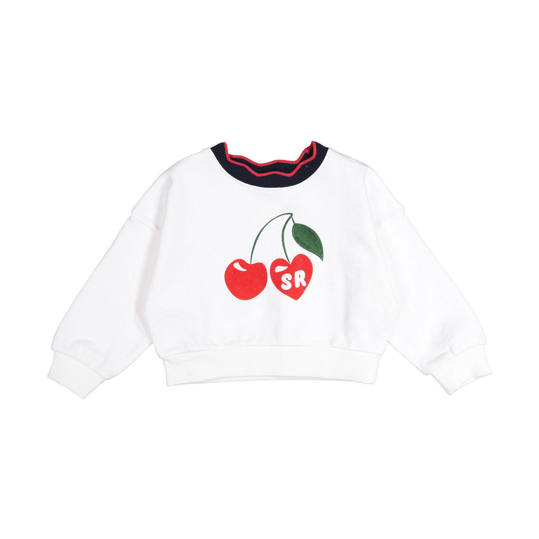 Sonia Rykiel White Marie Collar Detail Sweatshirt