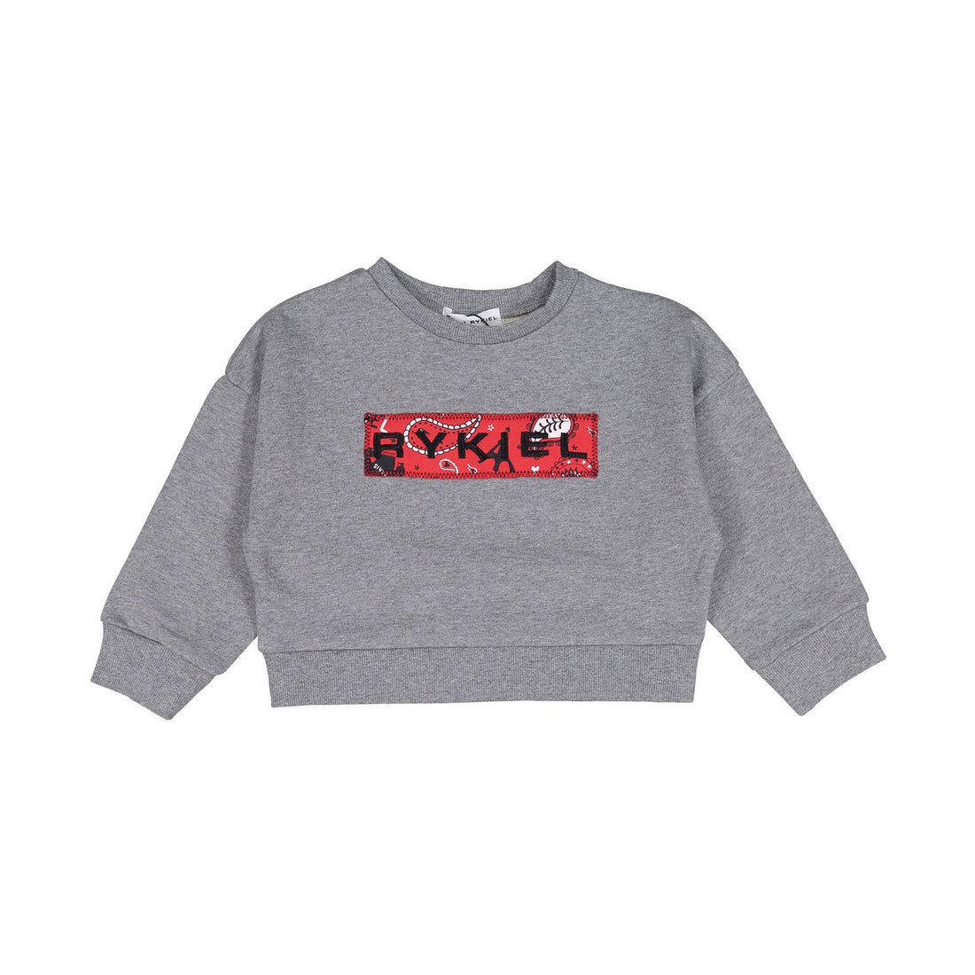 Sonia Rykiel Mixed Grey Marisa Graphic Detail Sweatshirt