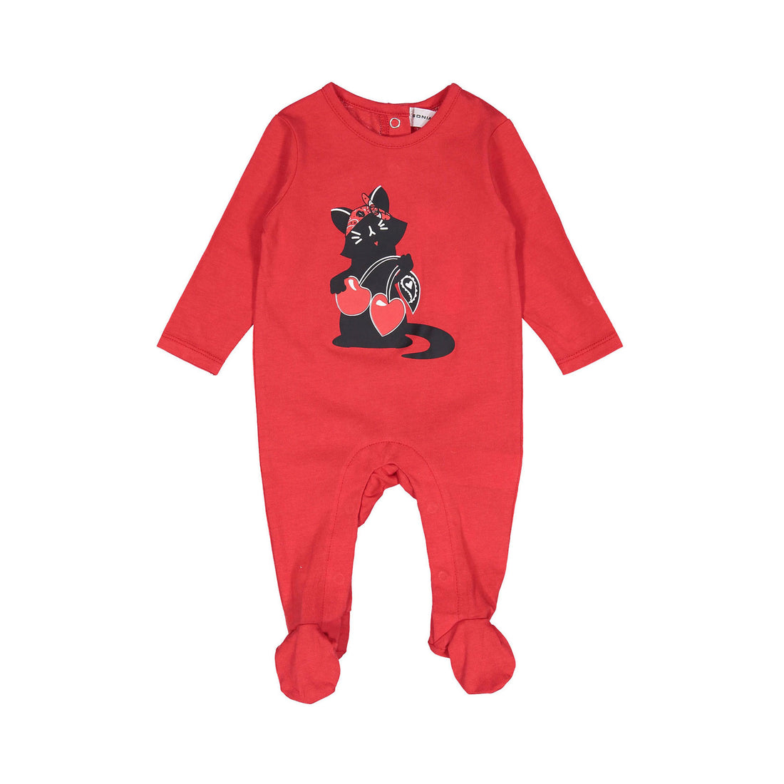 Sonia Rykiel Cherry Margotte Footed Onesie