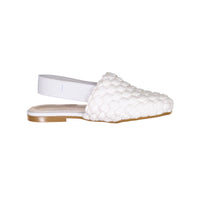 Papanatas White Braided Elastic Slipper