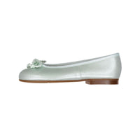 Papanatas Mint Green Soft Leather Ballet Flats