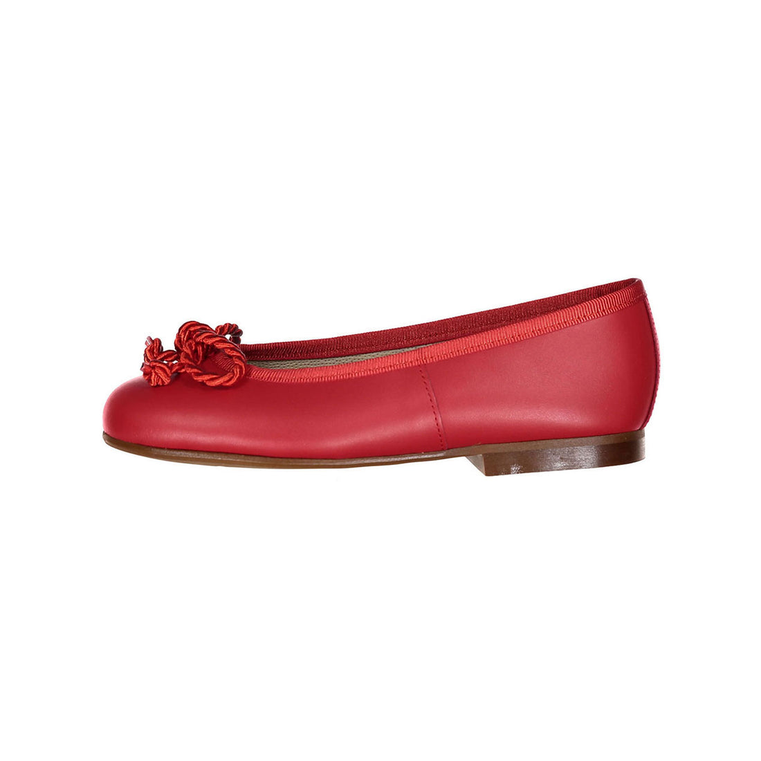 Papanatas Red Leather Ballet Flats