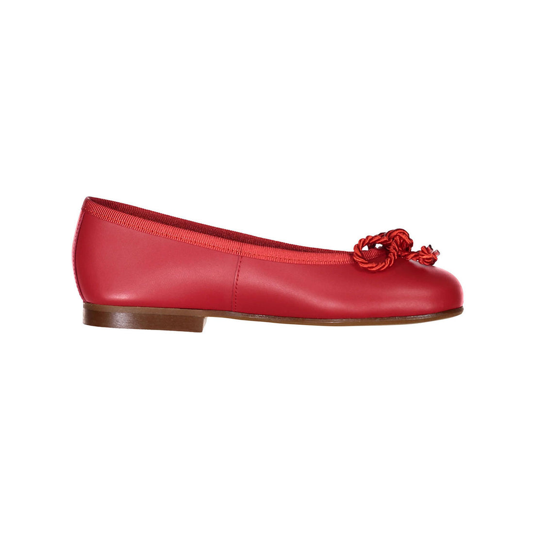 Papanatas Red Leather Ballet Flats