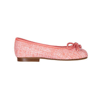 Papanatas Coral Tweed Ballet Flats