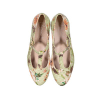 Papanatas Mint Floral T-straps