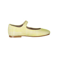 Papanatas Yellow Tweed Mary Janes