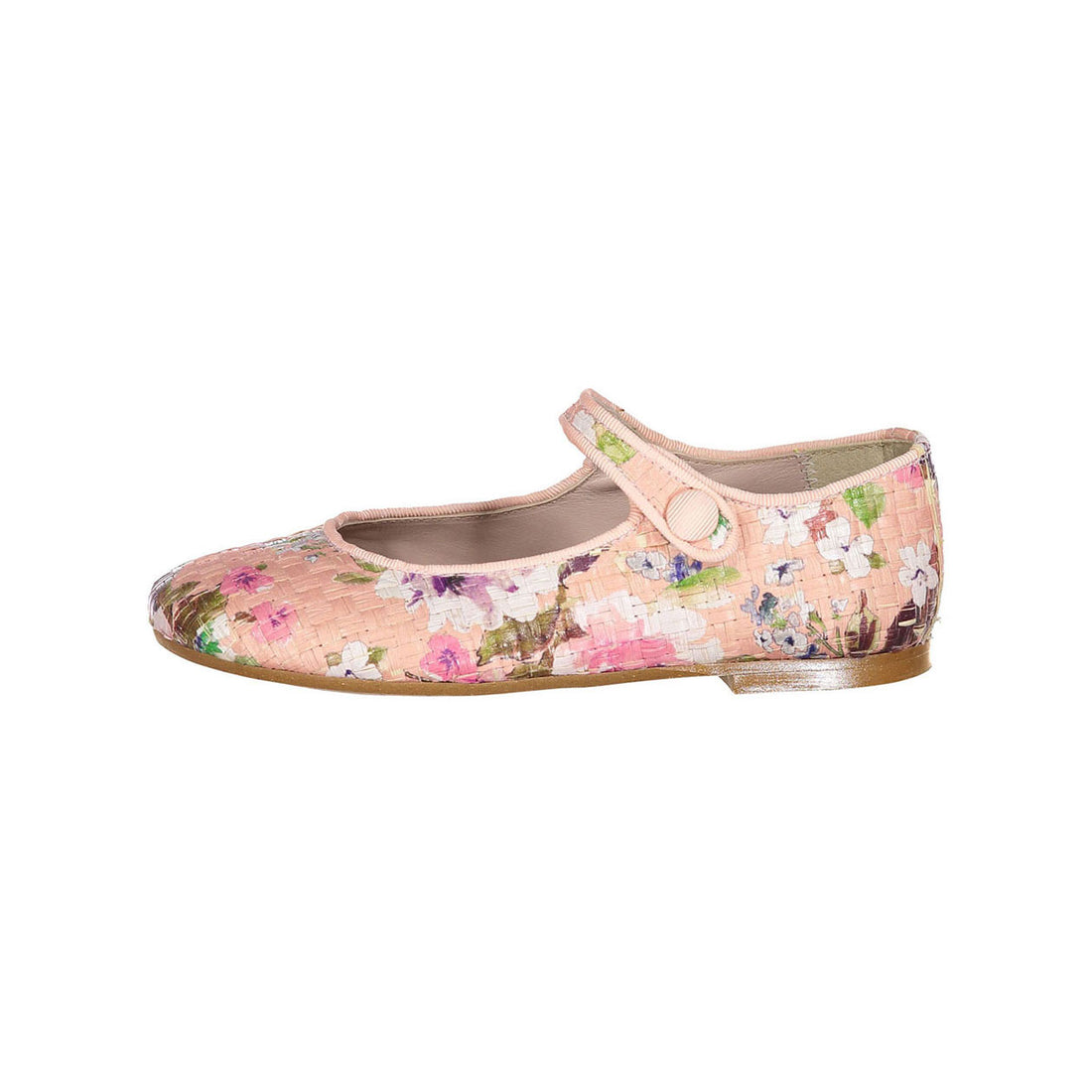 Papanatas Pink Floral Mary Janes