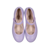 Papanatas Lavender Leather Mary Janes