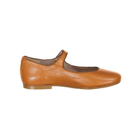 Papanatas Camel Leather Mary Janes